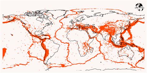 Earthquake map .
